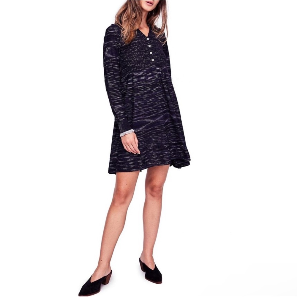 Free People Rain or Shine Sweater Dress Medium